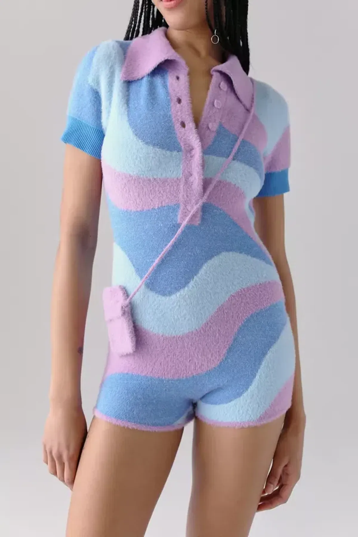 House of Sunny Good Vibrations Bodysuit Print Size 6 - Image 2