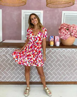 Mister Zimi Ava Dress Pansy Print Size 10 for rent on The Volte - image 1