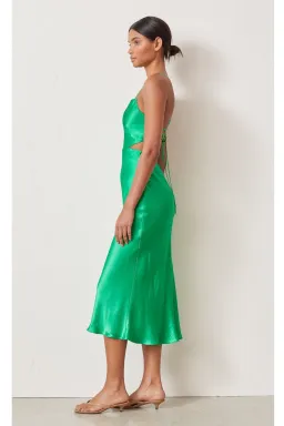 Bec & Bridge Loren Cut Out Midi Dress - Green - Size 10 for rent on The Volte - image 4
