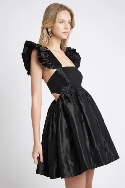 Aje Gazelle Mini Dress Black Size 8 for rent on The Volte - image 2