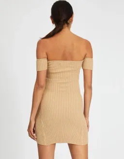 Anna Quan Candice Mini Dress Chai Brown Size 6 for rent on The Volte - image 3