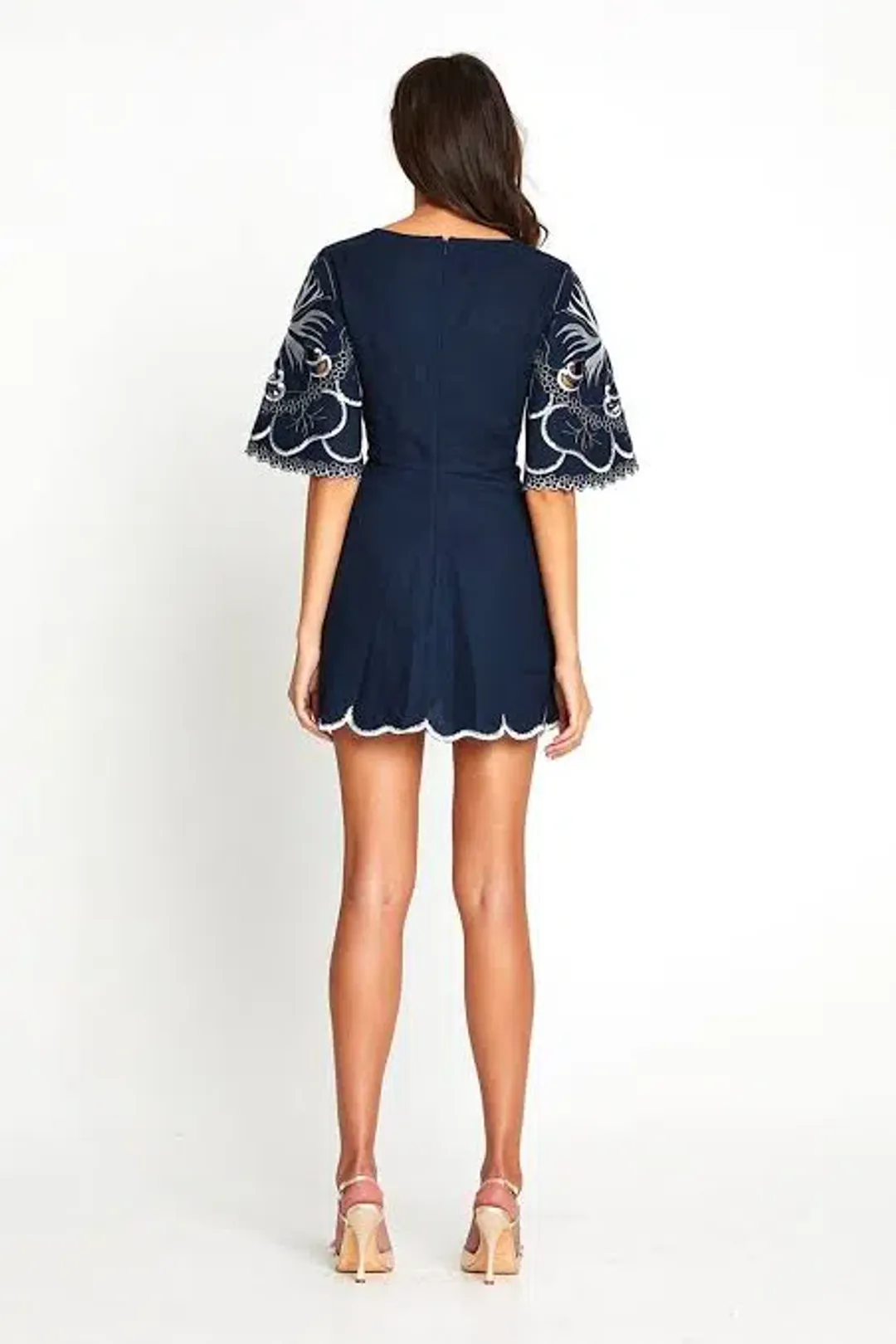 Alice McCall Dissolving Hearts Mini Dress Navy Size 10 for rent on The Volte - main image