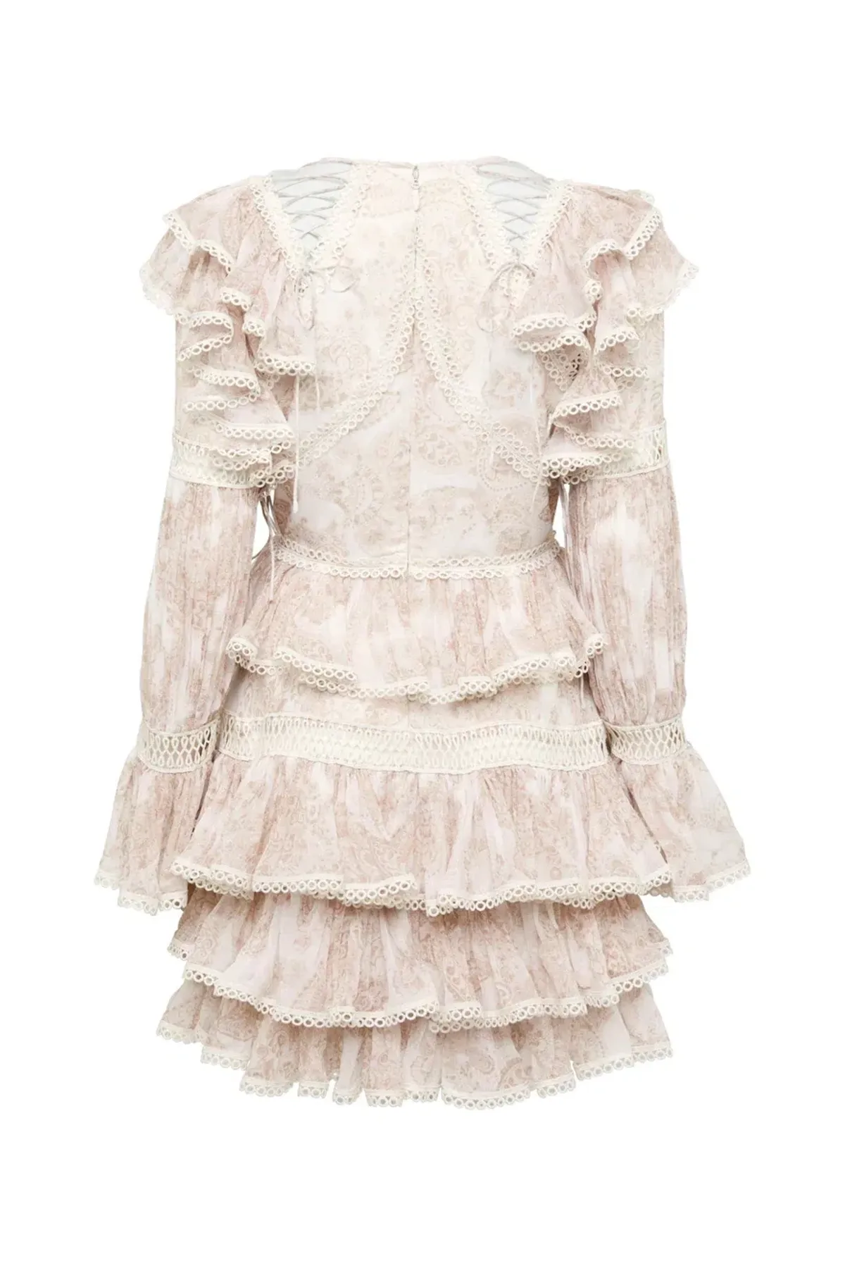 Thurley Papilio Mini Dress Dusty Pink Size 10 - Image 5