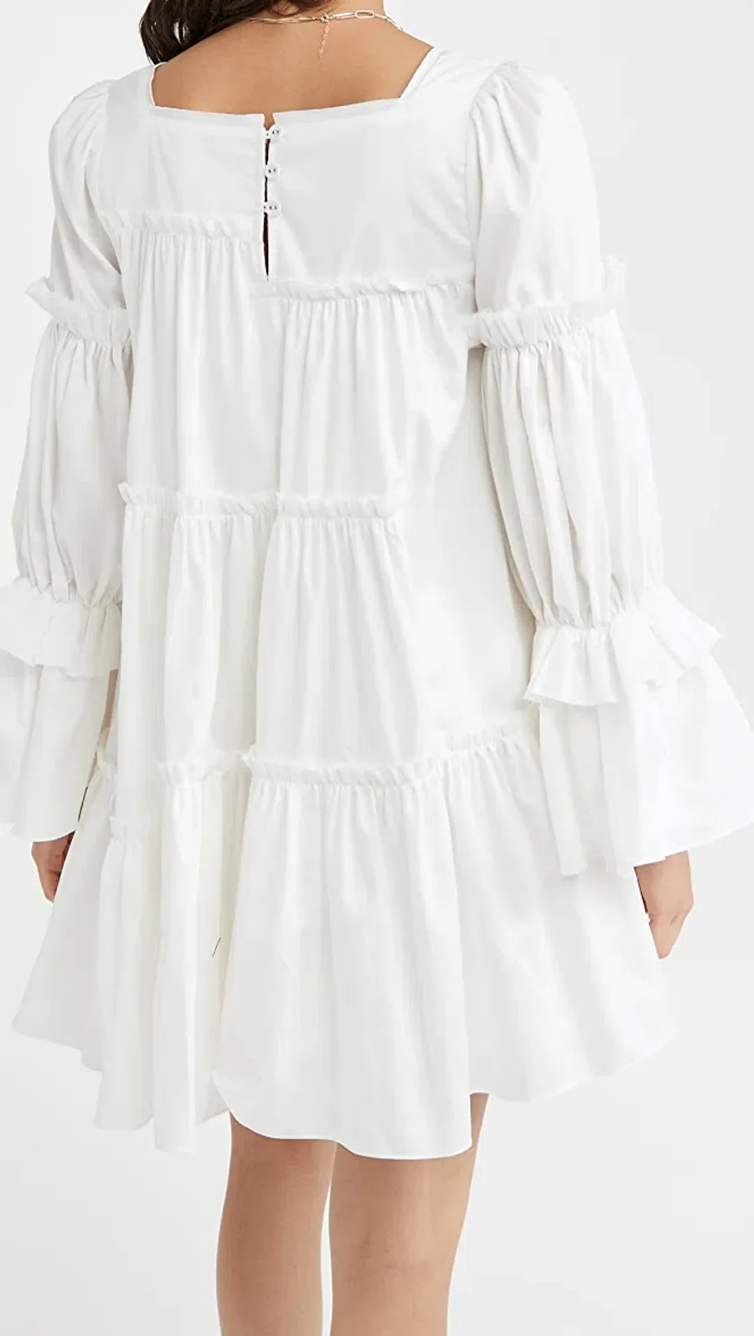 Aje L’espirit Mini Dress White Size 10 for rent on The Volte - main image