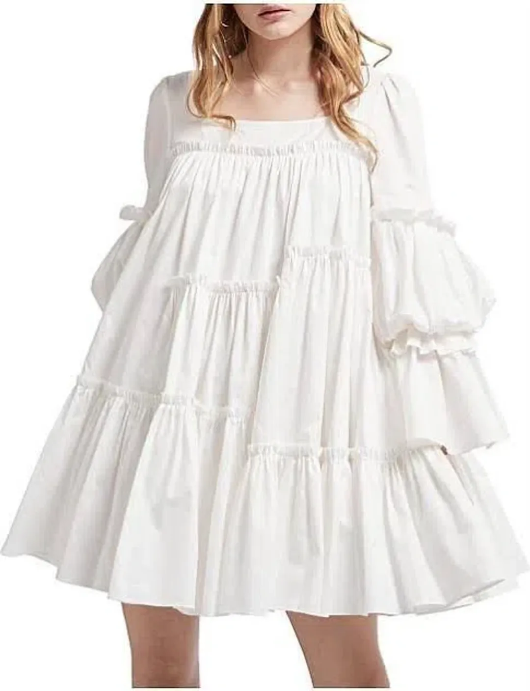 Aje L’espirit Mini Dress White Size 10 for rent on The Volte - main image