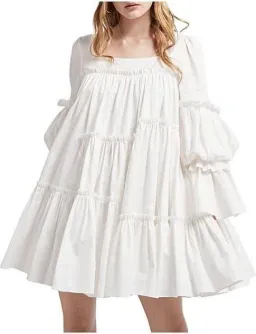 Aje L’espirit Mini Dress White Size 10 for rent on The Volte - image 1