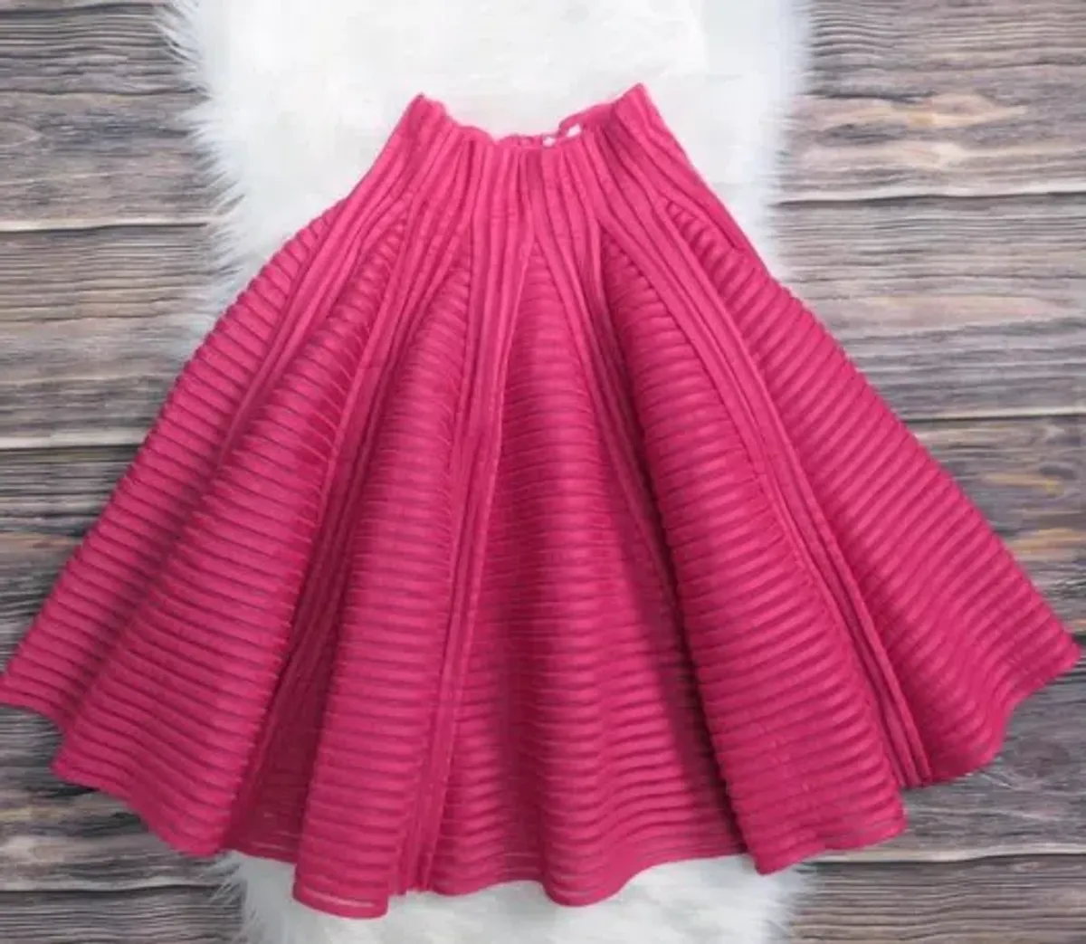 Maje Julien Neoprene Skirt Pink Size 10 - Image 2