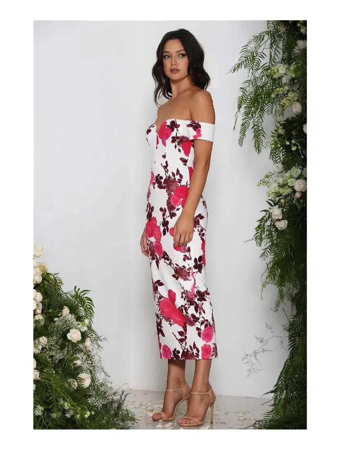 Elle Zeitoune Charlie Dress Rose Print Size 6 for rent on The Volte - main image