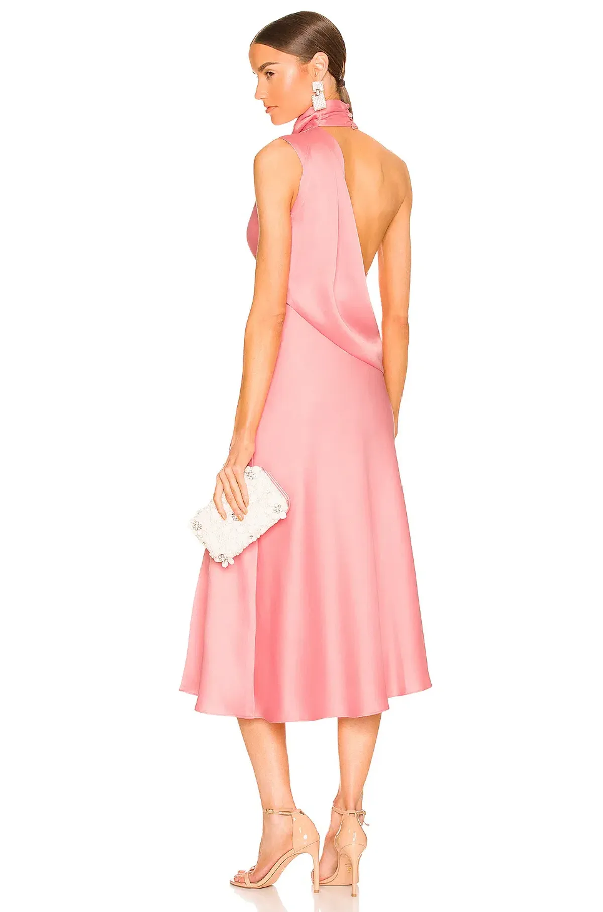 MISHA Robia Midi Dress Pink Size 6/XS - Image 7