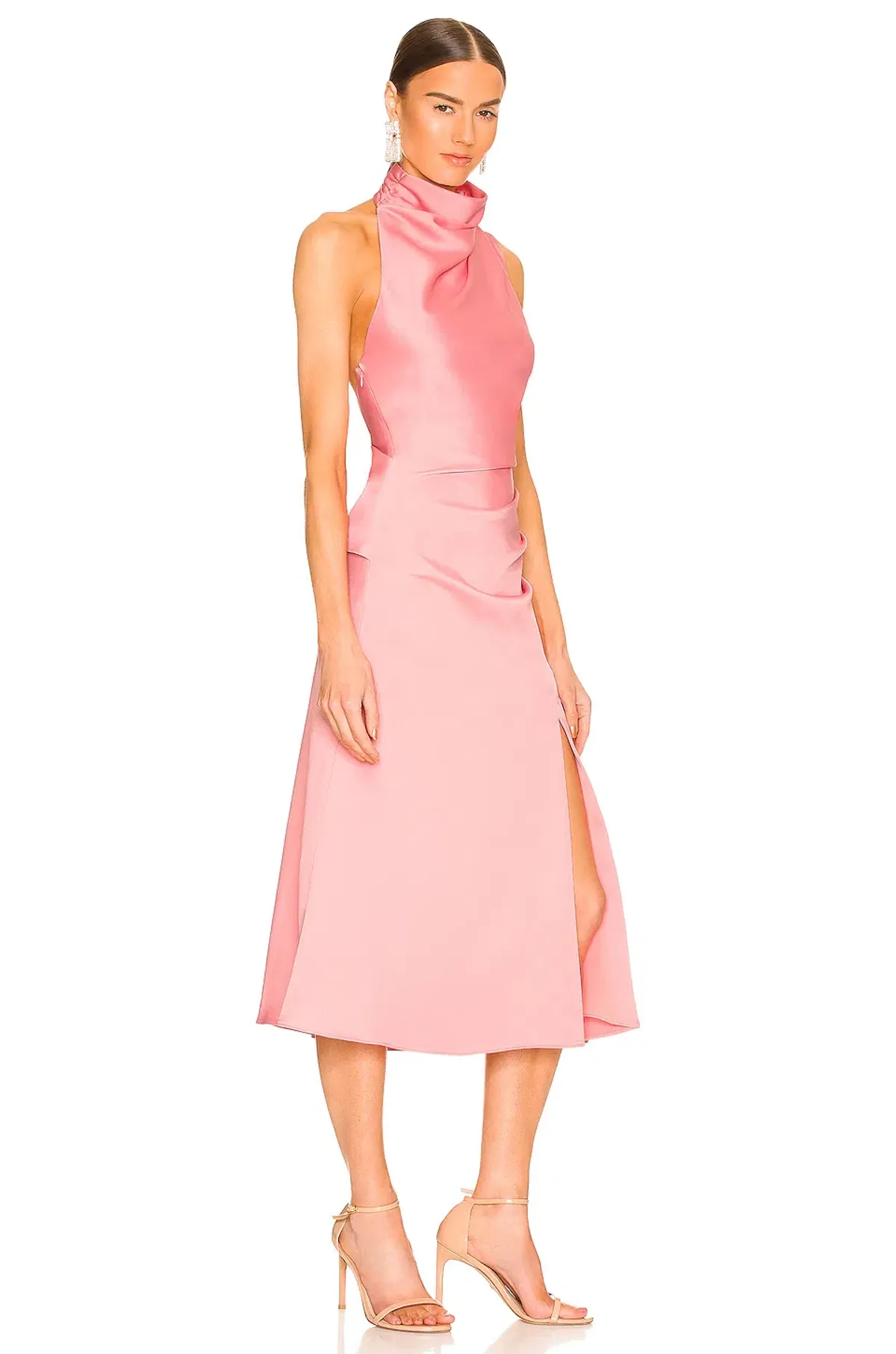 MISHA Robia Midi Dress Pink Size 6/XS - Image 6