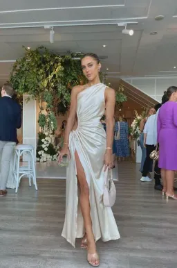 Sonya Moda Nour Ocean Pearl Maxi Dress White Size 6 for rent on The Volte - image 5