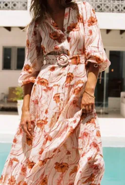 Kivari Penny Maxi Dress Print Size 12 for rent on The Volte - image 3
