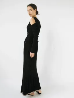 Christopher Esber Deconstructed Long Sleeve Dress Black Size 8 for rent on The Volte - image 5