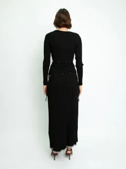 Christopher Esber Deconstructed Long Sleeve Dress Black Size 8 for rent on The Volte - image 2