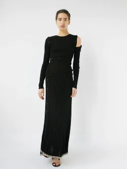 Christopher Esber Deconstructed Long Sleeve Dress Black Size 8 for rent on The Volte - image 4