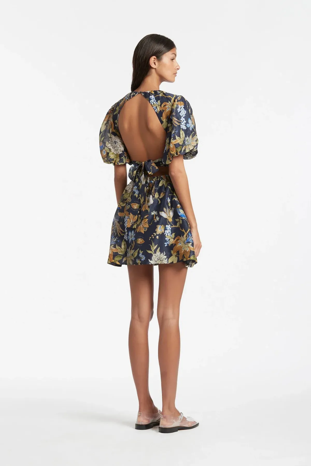 Sir the Label Lilian Open Back Mini Dress Print Size 1 - Image 2