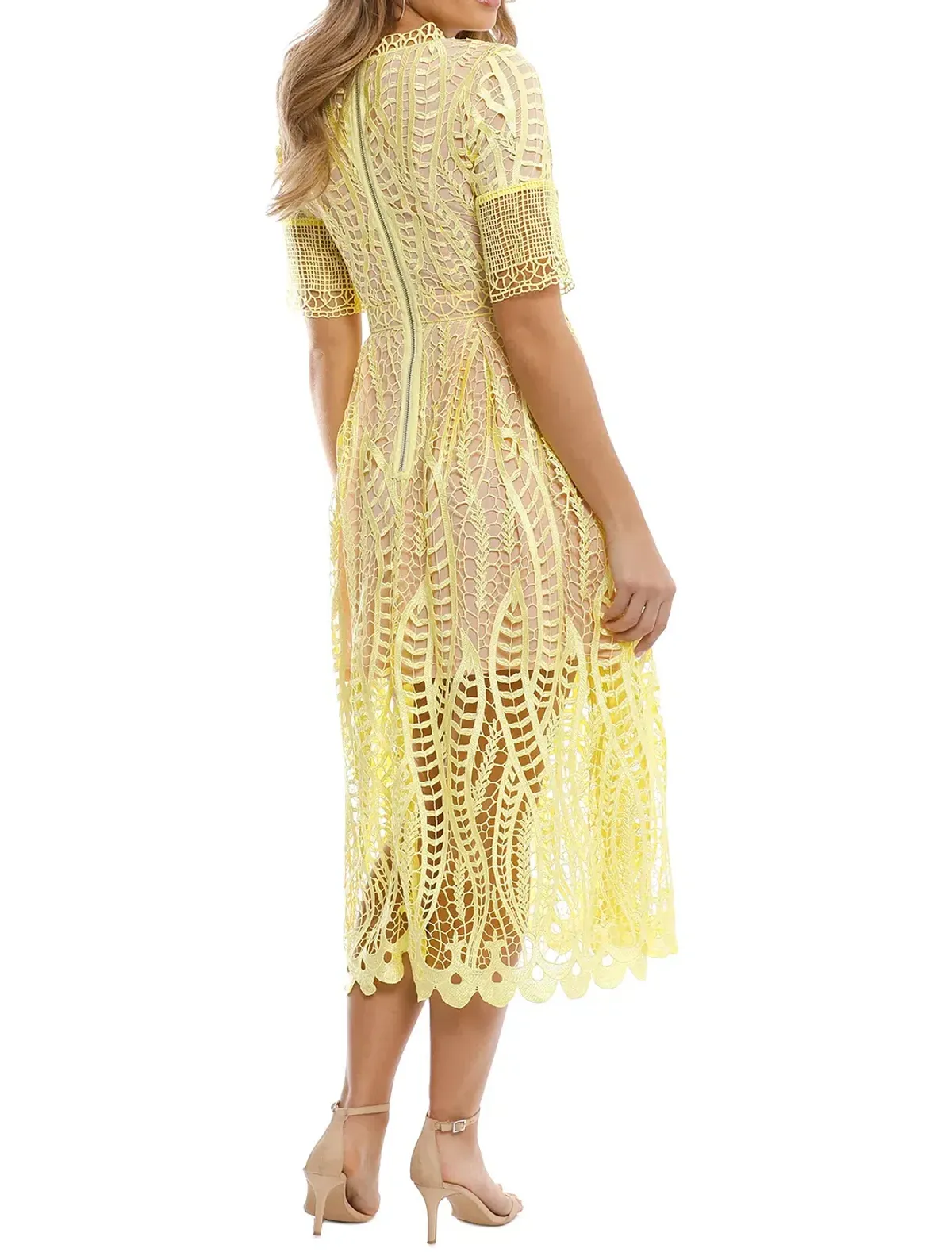 Mossman Revival Dress Yellow Size 14 - Image 2