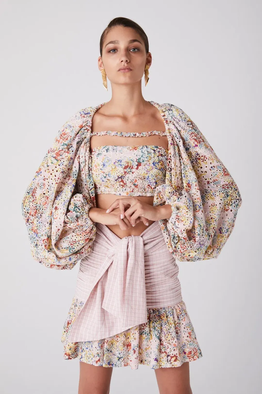 Atoir You Remind Me Crop & Unknown For Me Skirt Set Print Size 6 for rent on The Volte - main image