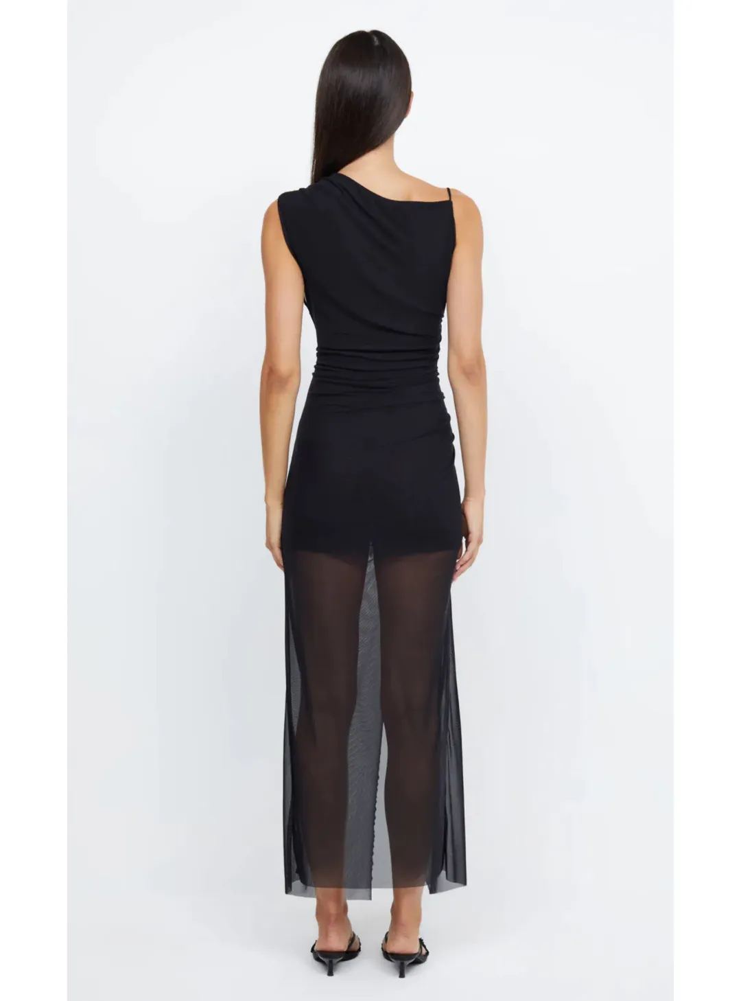 Bec + Bridge - Julien Asym Midi Dress in Black - Size 10 for rent on The Volte - main image