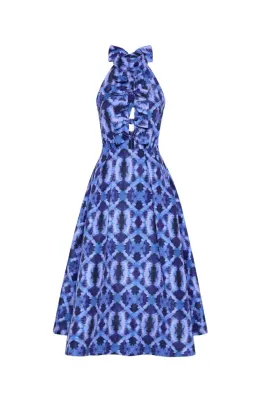 Rebecca Vallance - Shiloh Halter Midi Dress - Size 8 (fits 6 - 8) for rent on The Volte - image 1