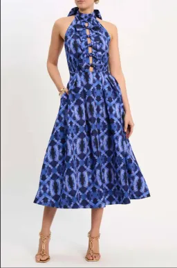 Rebecca Vallance - Shiloh Halter Midi Dress - Size 8 (fits 6 - 8) for rent on The Volte - image 3