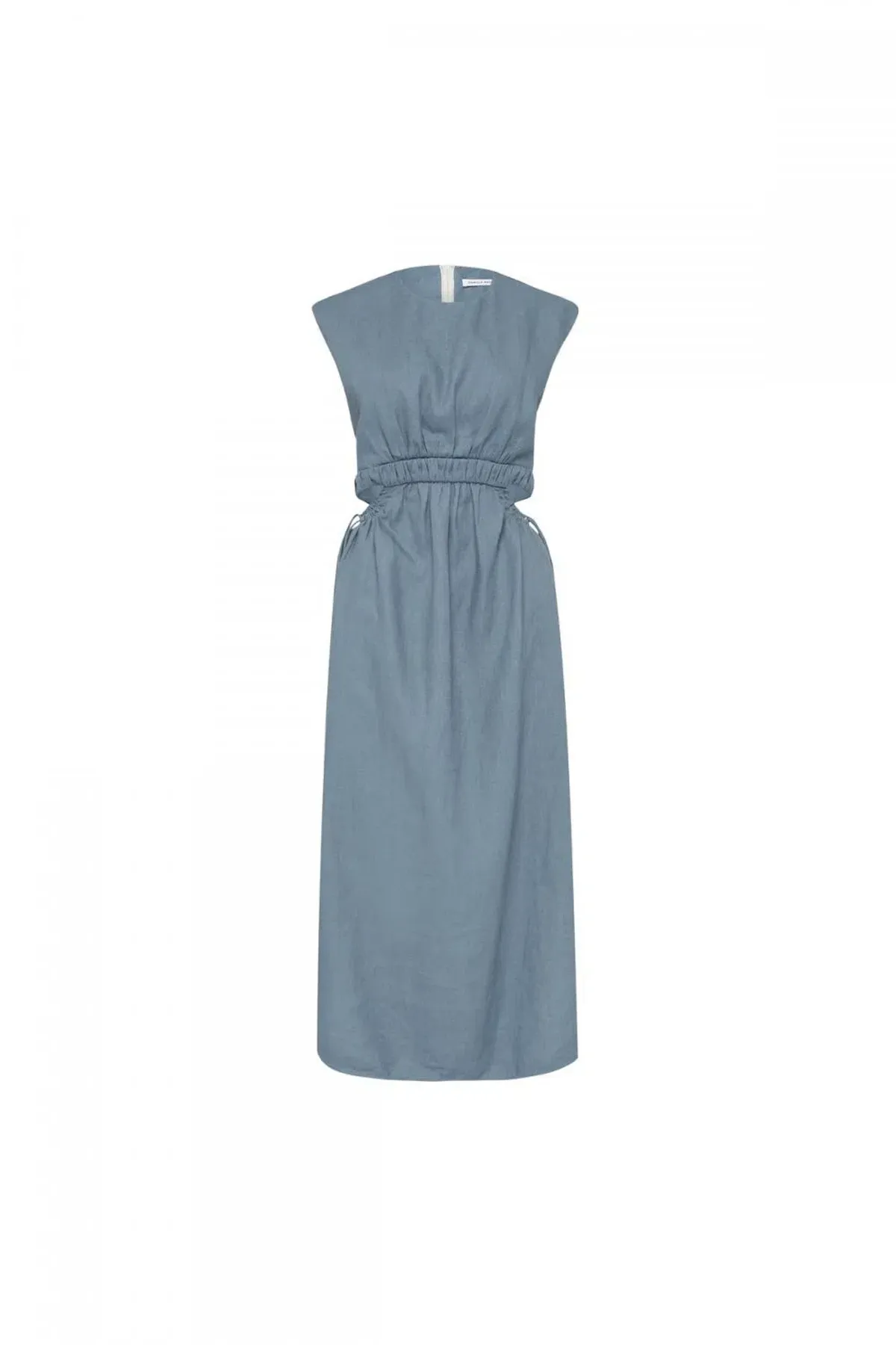 Camilla and Marc Cora Midi Dress in Dusty Blue Size 10 - Image 4