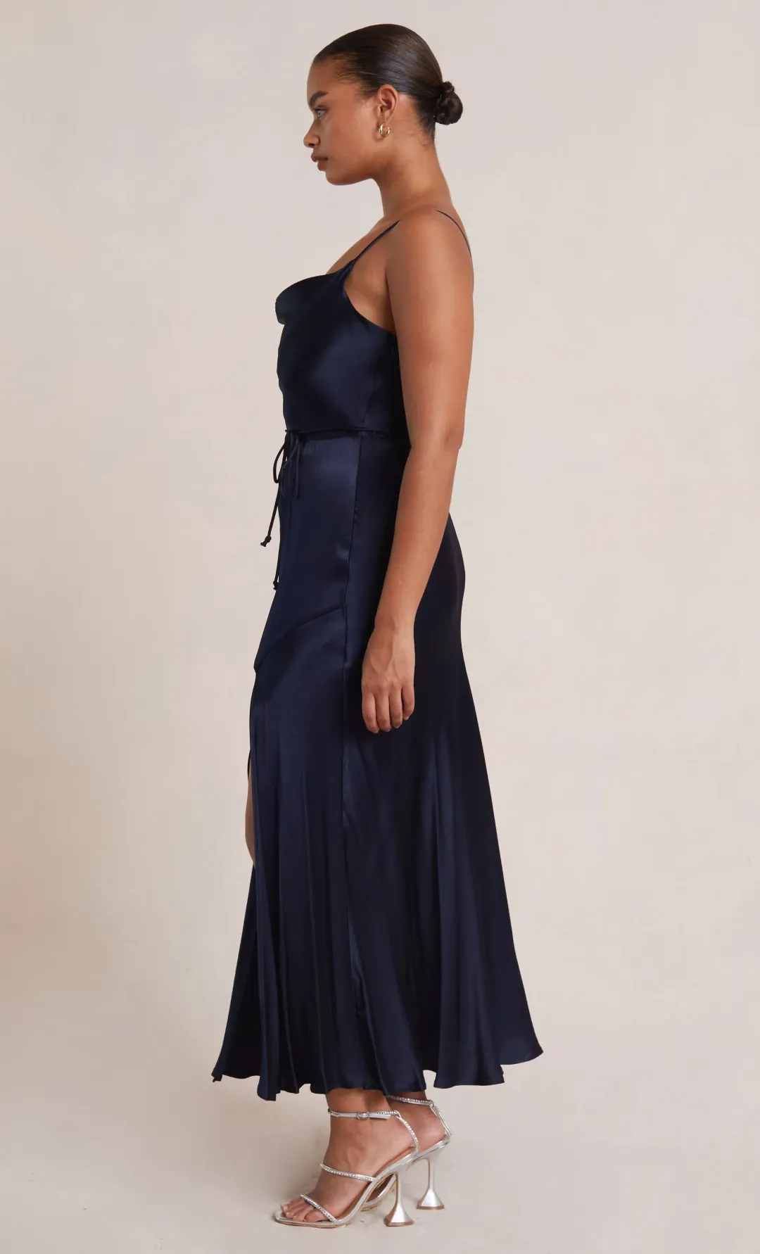Bec and Bridge Moon dance Midi Dress Navy Size 12 for rent on The Volte - main image
