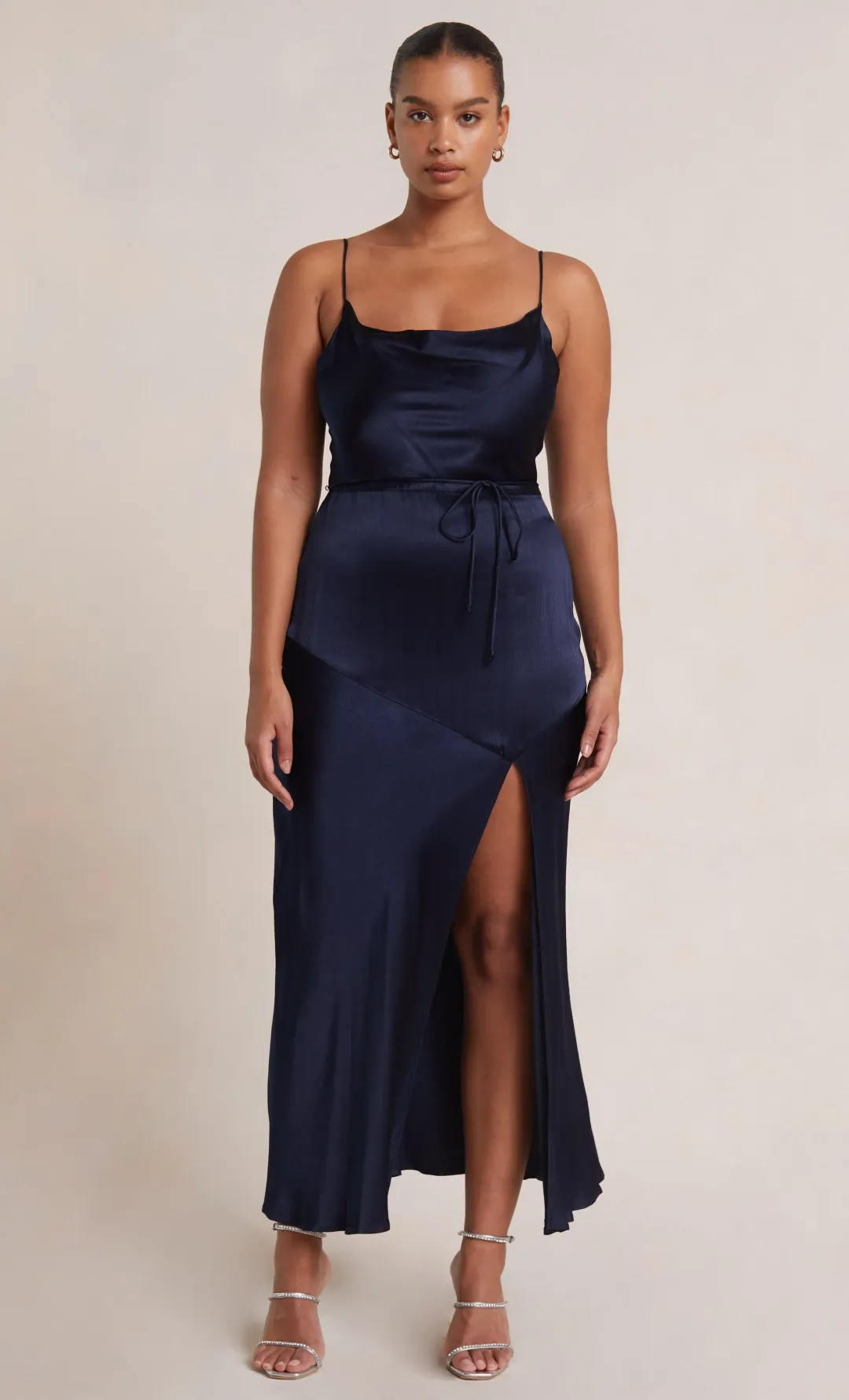 Bec and Bridge Moon dance Midi Dress Navy Size 12 for rent on The Volte - main image