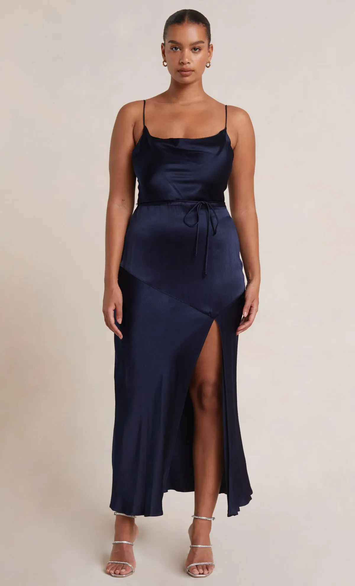 Bec and Bridge Moon dance Midi Dress Navy Size 12 for rent on The Volte - main image