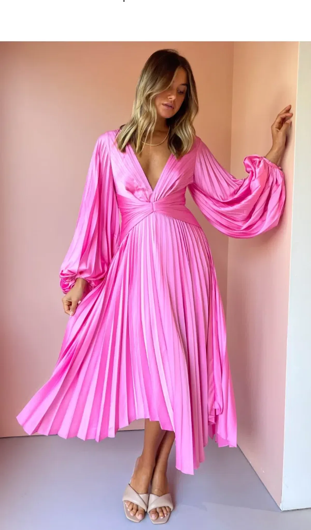 Acler Palms Dress Confetti Pink Size 12 - Image 1