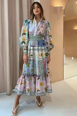 Alemais Emma Gale Shirtdress Print Size 14 for rent on The Volte - image 4