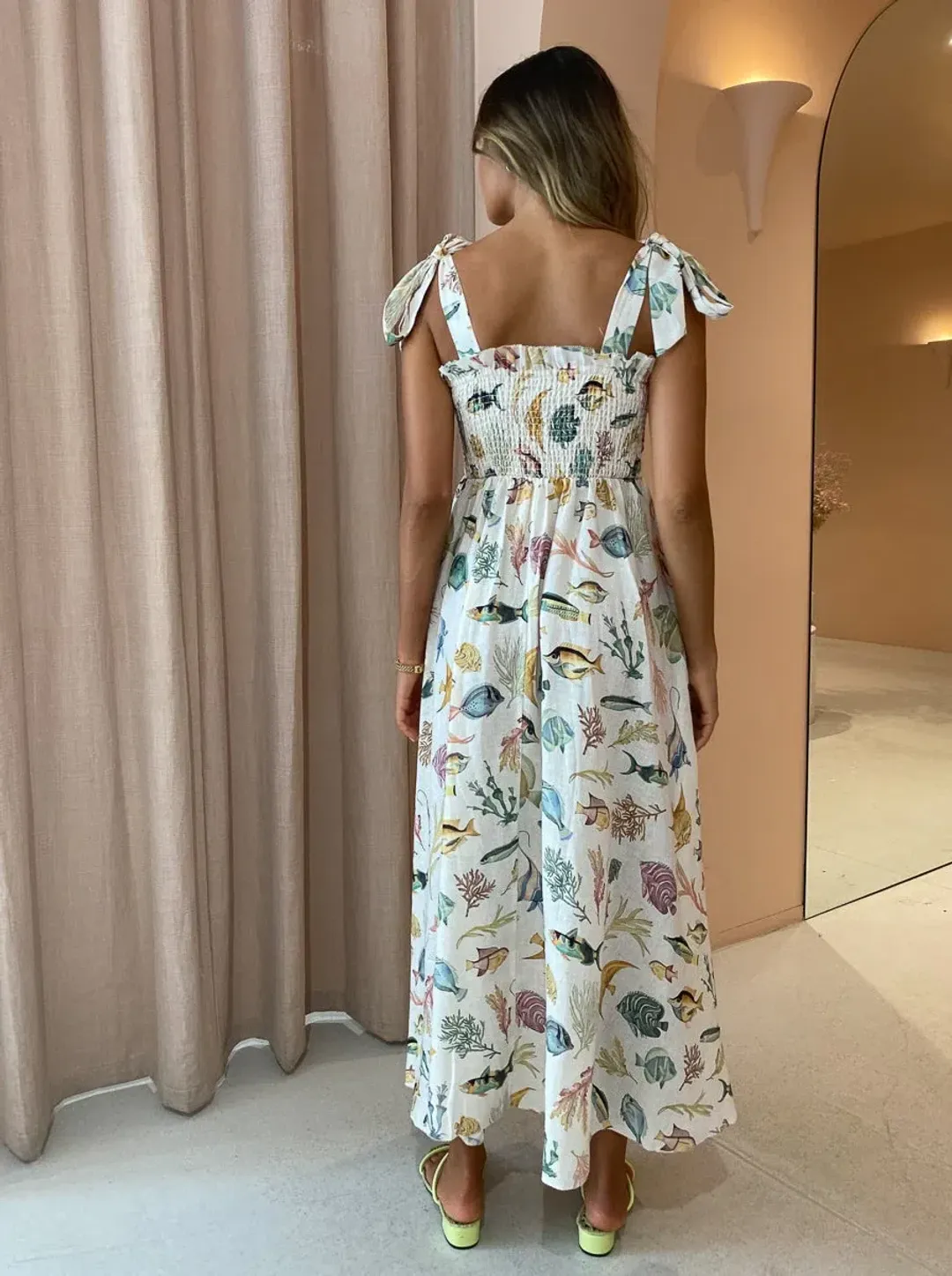 Alemais Wanda Midi Sundress Print Size 10 for rent on The Volte - main image
