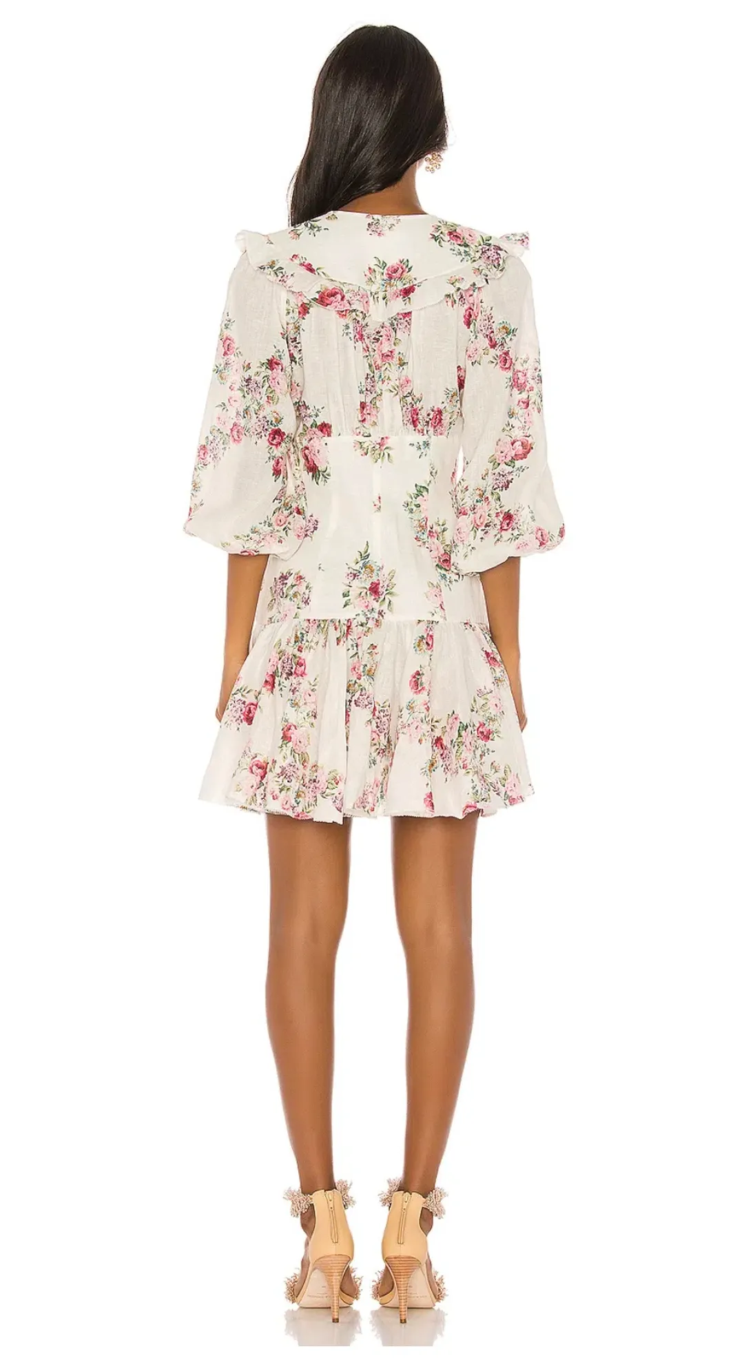 Zimmermann Honour Corset Dress Print Size 8 for rent on The Volte - main image
