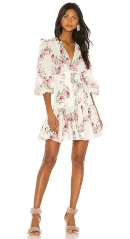Zimmermann Honour Corset Dress Print Size 8 for rent on The Volte - image 1