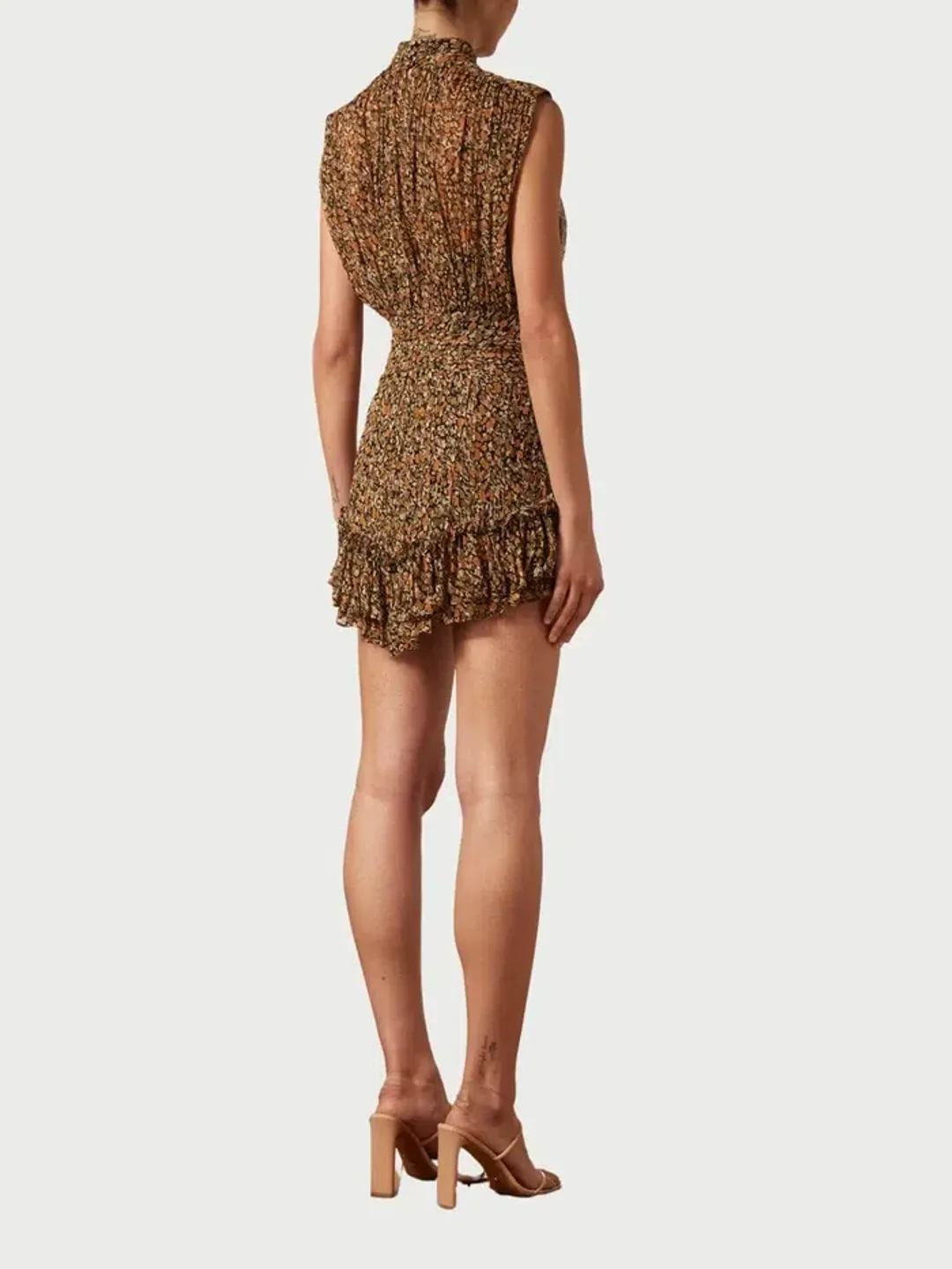 Shona Joy Paloma Sleeveless Mini Dress Print Size 8 for rent on The Volte - main image