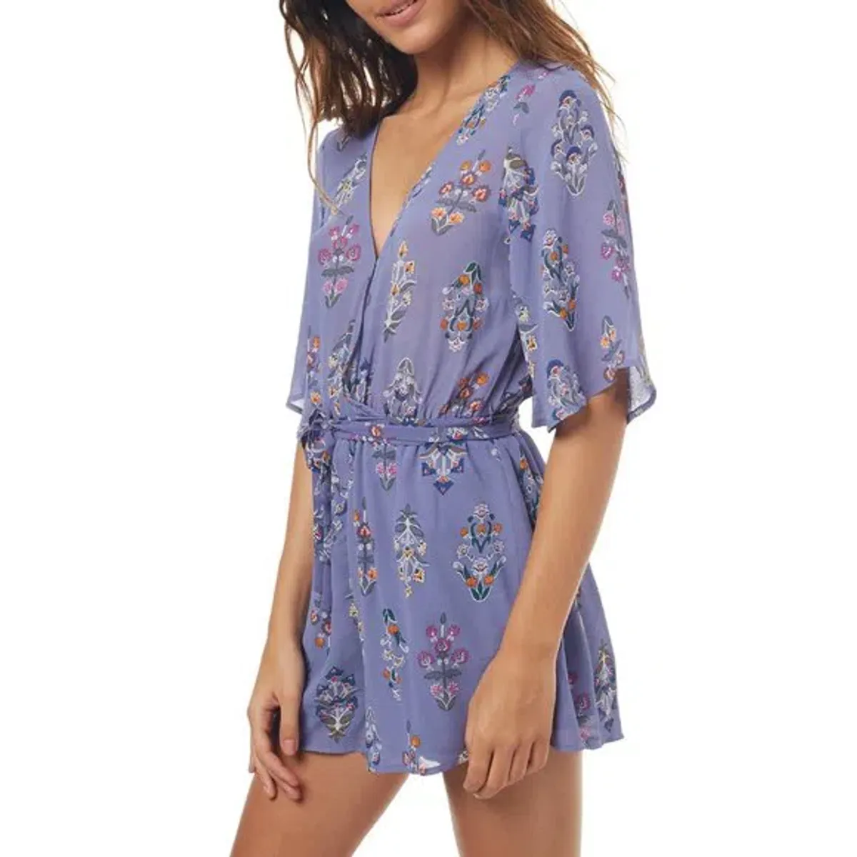 Tigerlily Floral Playsuit Print Size 6 - Image 1