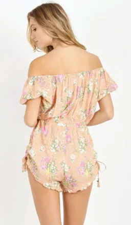 Spell & The Gypsy Sundancer Off The Shoulder Romper Blush Size M for rent on The Volte - image 2