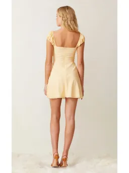 Bec & Bridge Butter Daisy Mini Dress Yellow Size AU 6 for rent on The Volte - image 2