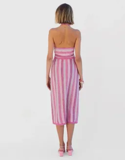 Suboo Beck Halter Cut Out Dress Pink Size XS for rent on The Volte - image 3