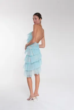 The Bar Kai Dress Amalfi Blue Size 6 for rent on The Volte - image 2