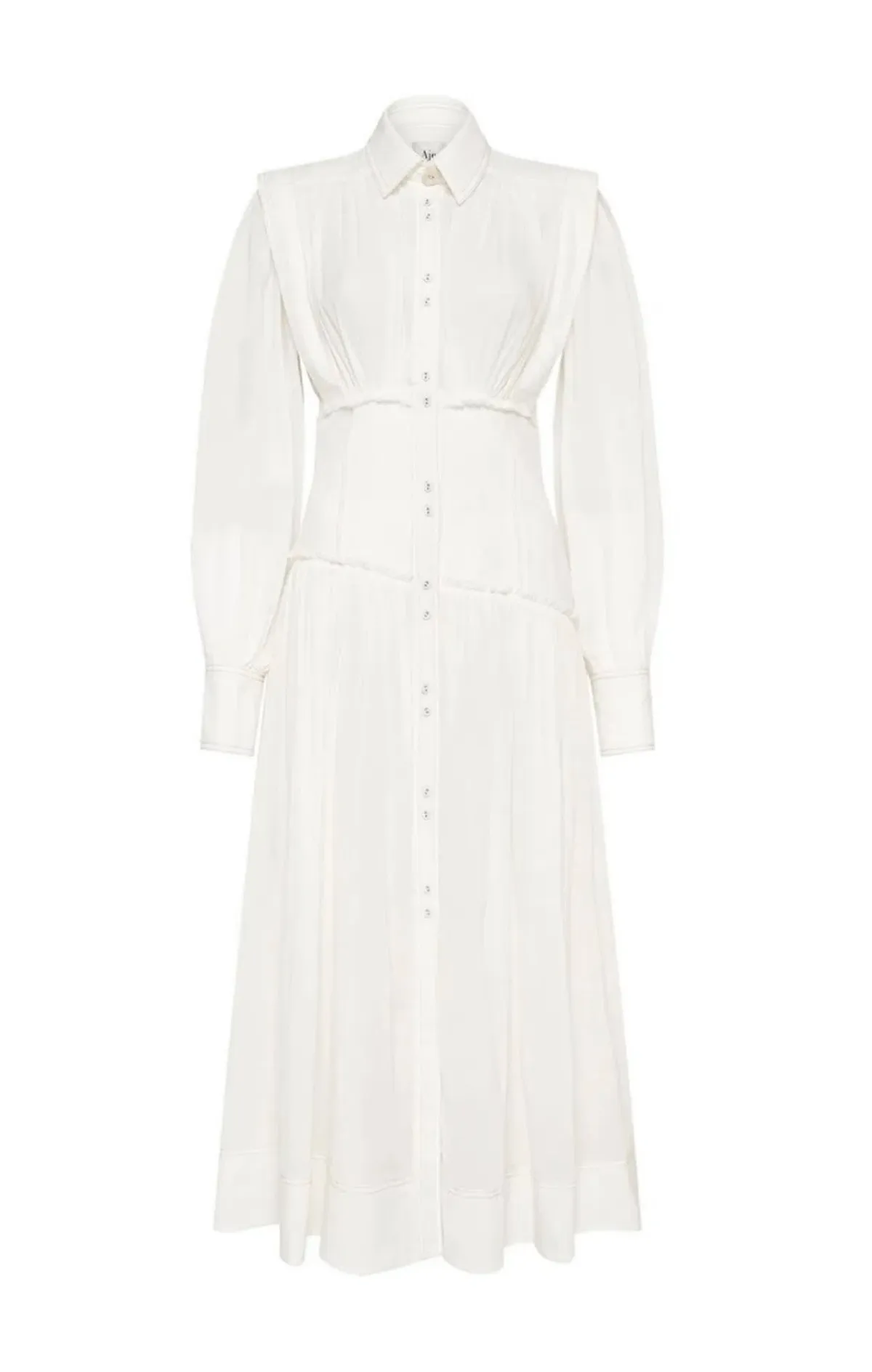 Aje Utopia Long Sleeve Dress White Size 6 - Image 5