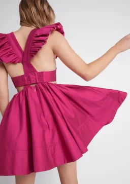 Aje Midsummer Mini Dress Pink Size AU 12 for rent on The Volte - image 4