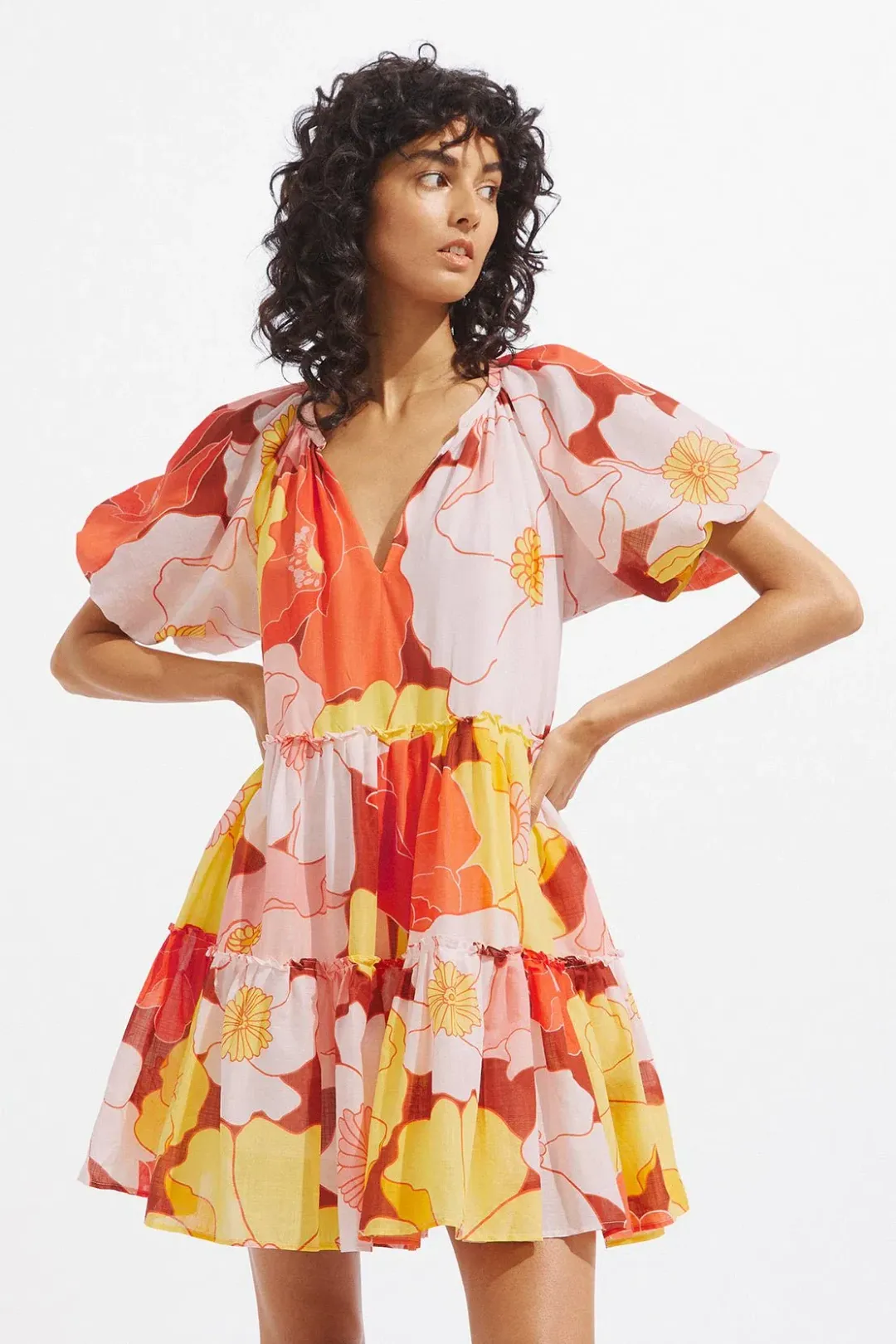 Steele Helio Dress Print Size XS for rent on The Volte - main image