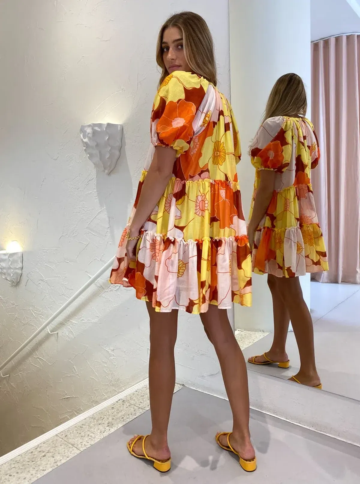 Steele Helio Dress Print Size XS - Image 3