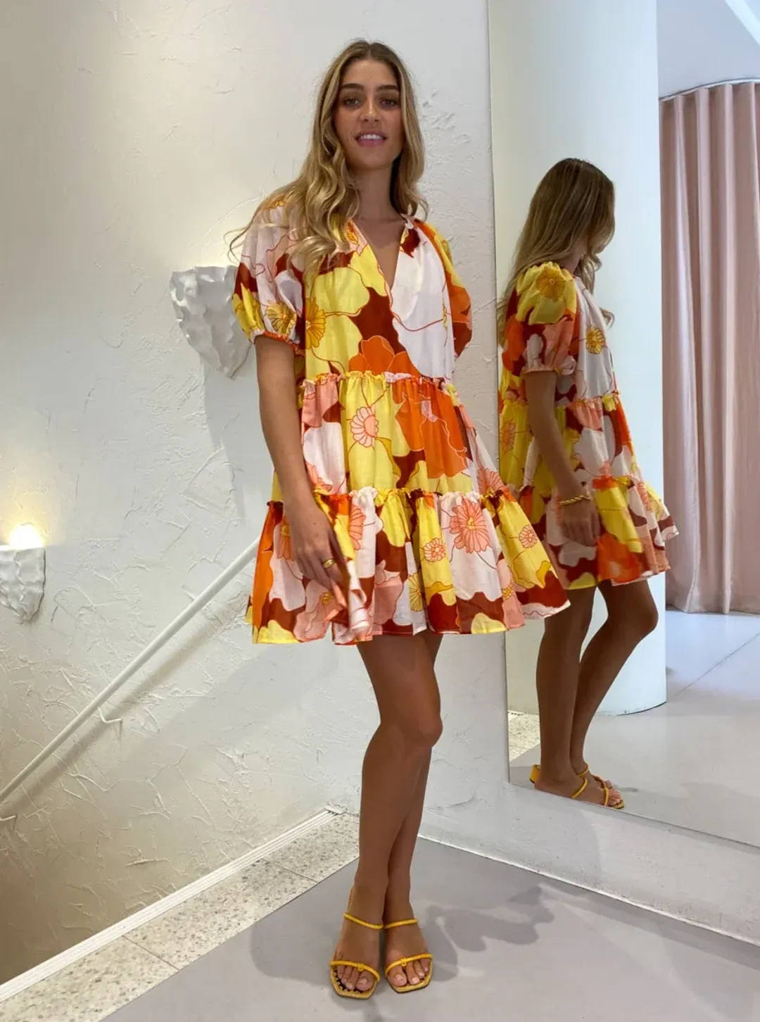 Steele Helio Dress Print Size XS for rent on The Volte - main image