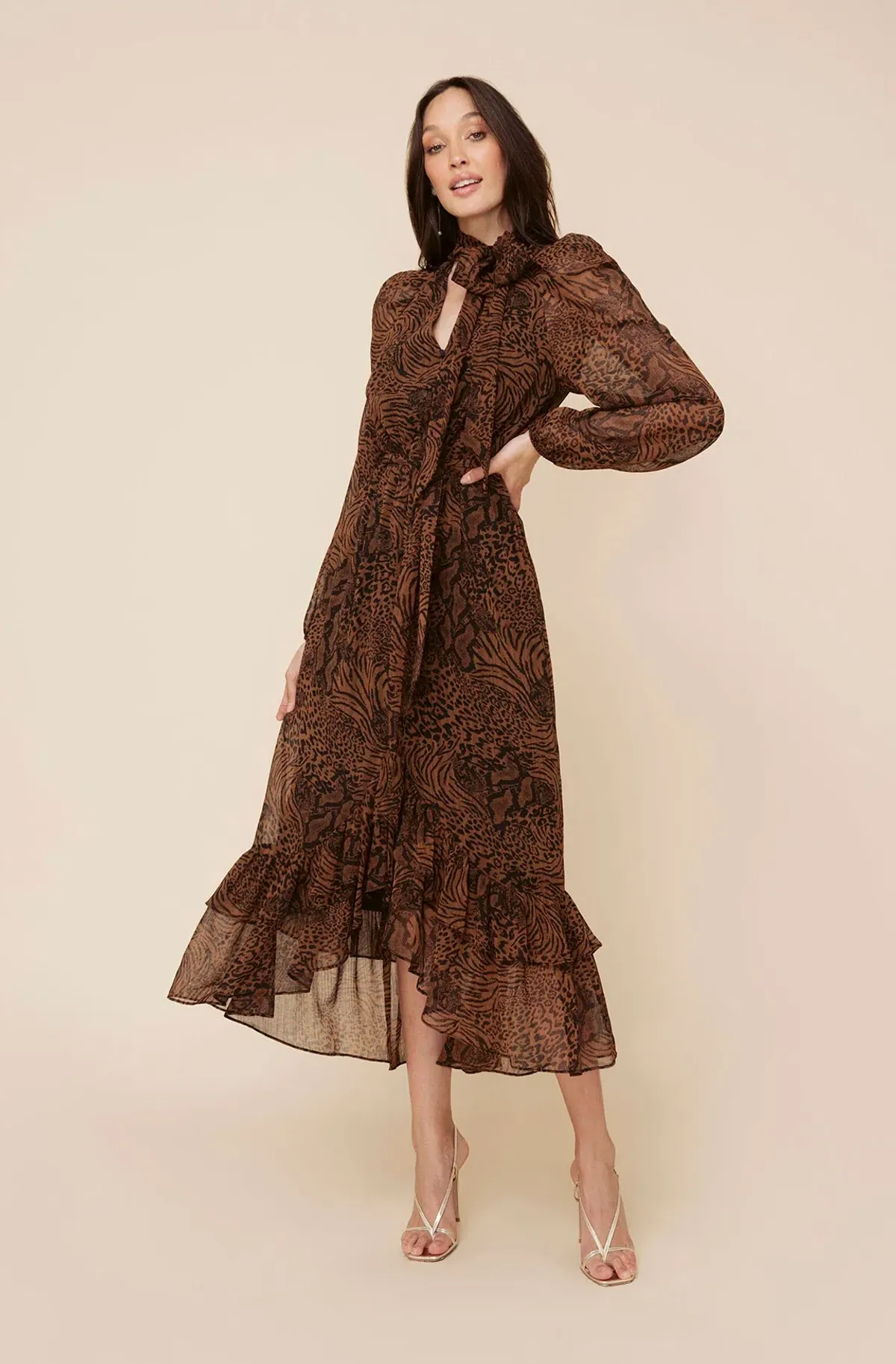 Sheike Wild Things Dress Print Size 8 for rent on The Volte - main image