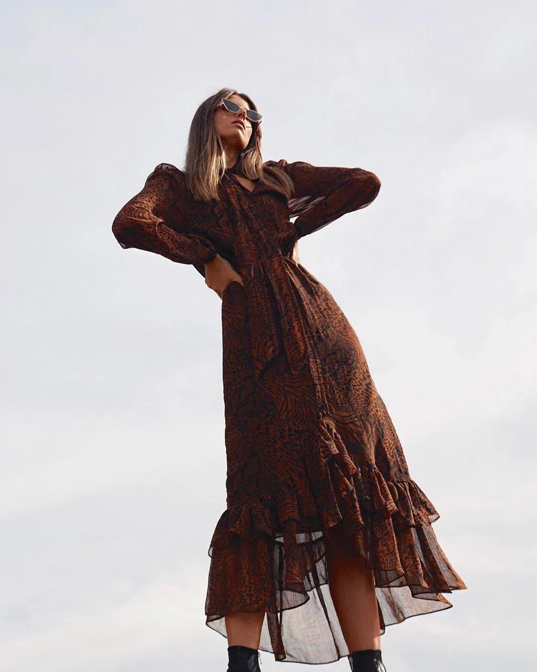 Sheike Wild Things Dress Print Size 8 for rent on The Volte - main image