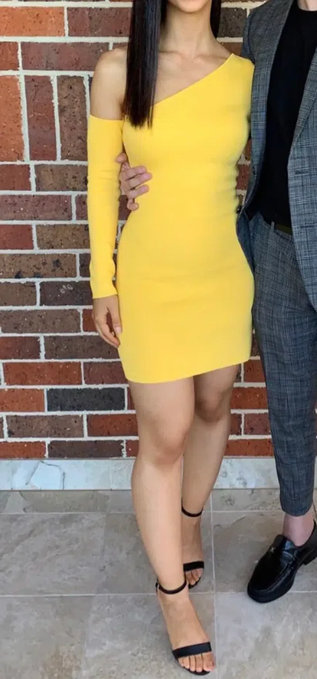 San Sloane Erika Dress Mango Yellow Size 6 for rent on The Volte - main image