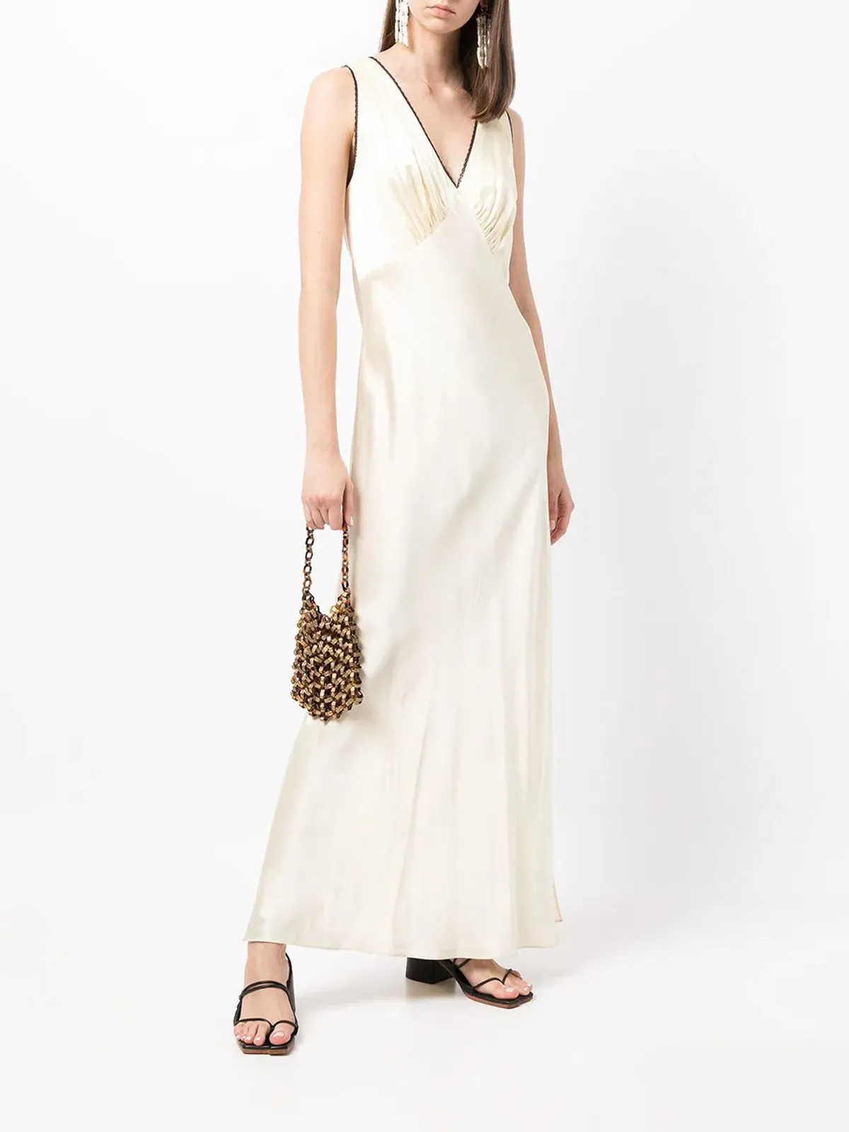 Sir the Label Willa V Neck Midi Dress Yellow Size 2 / AU 10 - Image 1