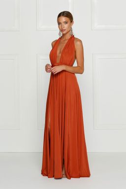Alamour Catalina Dress Golden Rust Size 8 for rent on The Volte - image 2